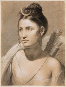 Diana (lápis de cera em papel) de Joseph Ducq