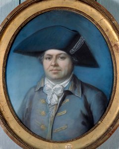 Retrato de Georges Cadoudal (1771-1804) Ele é um dos Chouans mais famosos. Pintura de Joseph Ducreux (1735-1802). Século XVIII. Orleans, Museu de Belas Artes