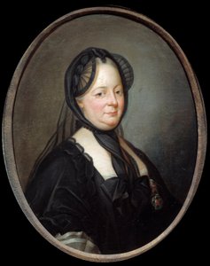 Retrato de Marie Therese da Áustria (1717-1780), Rainha Imperatriz da Hungria e Pintura Boheme de Joseph Ducreux (1735-1802) Sol do século XVIII. 0,8x0,65 m - Retrato de Maria Teresa da Áustria (1717-1780), Imperatriz Rainha da Hungria e Boémia. Pintura de Joseph Ducreux