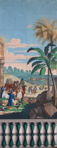 Papel de parede cênico: A Batalha de Heliópolis de Joseph Dufour