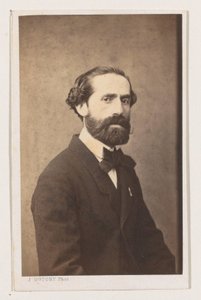 Portret van de schilder Joseph Bellemans, meia figura A Escola de Antuérpia. Cartões de visita de biografias de retratos. Coleção Dupont (título da série)