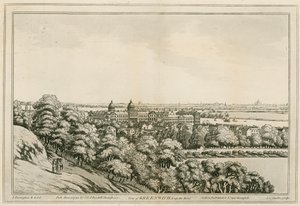 Uma visão de Greenwich, Londres e até o rio Tamisa de Joseph Farington