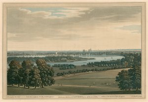 Battersea, Chelsea e Londres, da Villa de Rucker de Joseph Farington