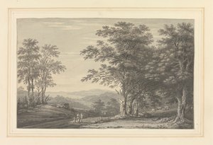 Vista de Rydal olhando para Windermere de Joseph Farington