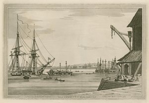 Vista de Greenwich do Deptford Yard