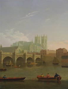 Abadia e Ponte de Westminster de Joseph Farington