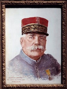 Retrato do General Joffre (1852-1931), marechal da França Pintura de Joseph Felix Bouchor (1853-1937). 1915. Dim. 0,33x0,24 m. Paris, Musee Carnavalet
