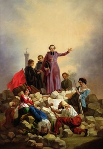 Arcebispo Affre nas barricadas, 1848