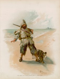 Ilustração para Robinson Crusoe