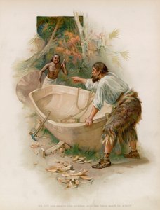 Ilustração para Robinson Crusoe de Joseph Finnemore