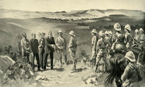 "A Rendição Formal de Bloemfontein", 1900. de Joseph Finnemore