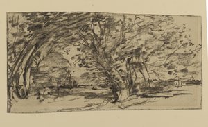 Estudo de Árvores, 1870 (grafite sobre papel)