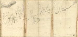 (Costa do Maine desde Moose Cove até à Baía de Gouldsboro. LOC 77692978 de Joseph Frederick Barres