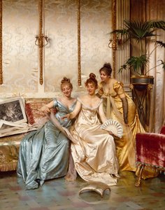 Três Belas Connoisseurs (óleo sobre tela)