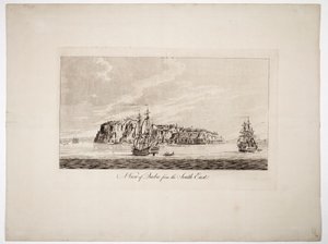 Vista do Quebeque a partir do sudeste, c.1781 (gravura a cores)