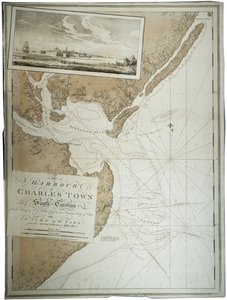 O porto de Charlestown [Charleston] na Carolina do Sul, 1780
