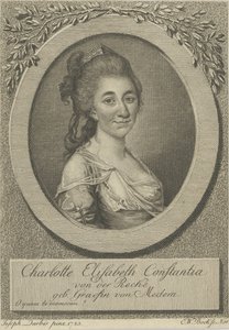 Retrato de Elisa von der Recke 1754-1833, 1783. de Joseph Friedrich August Darbes