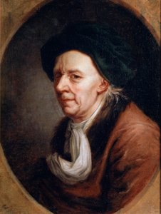 Retrato do matemático Leonhard Euler, 1707-1783, pintura alemã do século XVIII de Joseph Friedrich August Darbes