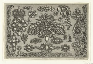 Dezoito designs para joalharia
Ein neues Buch von allerhand Gold-Arbeit (título da série) de Joseph Friedrich Leopold