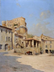 O castelo de Isnard em Suze la Rousse (Suze-la-Rousse) de Joseph Garibaldi