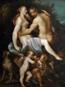 Pintura de Adônis e Vênus de Joseph Heintz chamada de Ancião