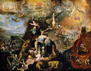 Barroco : Alegoria (Apocalipse) par Heintz, Joseph, o Jovem (ca. 1600-após 1674)