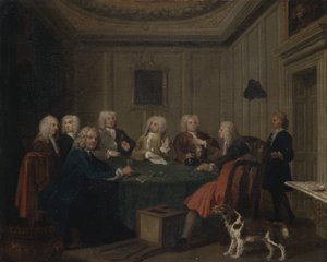Um Clube de Cavalheiros, c. 1730.