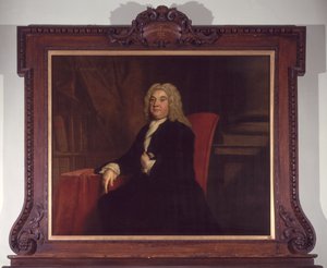 Retrato de Thomas Emerson (d.1745), um governador do Foundling Hospital, 1731 de Joseph Highmore