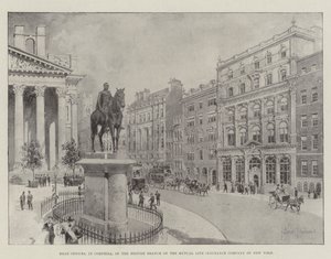 Head Offices, em Cornhill, da sucursal britânica da Mutual Life Insurance Company de Nova Iorque de Joseph Holland Tringham