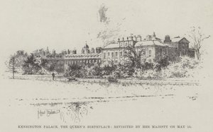Kensington Palace, o local de nascimento da rainha, revisitado por Sua Majestade em 15 de maio de Joseph Holland Tringham