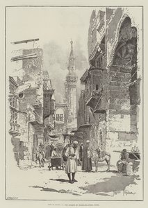 A vida no Egito, a mesquita da Sharia-el-Aybar, Cairo