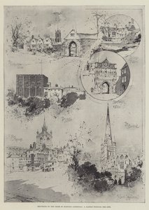 Reabertura do Coro da Catedral de Norwich, um passeio pela cidade de Joseph Holland Tringham