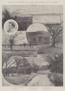 O presente de Rivington Hall Estate e Rivington Pike para Bolton de Joseph Holland Tringham