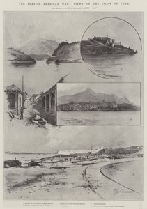 A guerra hispano-americana, vistas na costa de Cuba