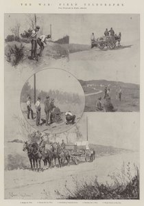 A guerra, telegrafia de campo