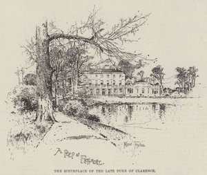 O falecido duque de Clarence e Avondale, o berço do falecido duque de Clarence de Joseph Holland Tringham