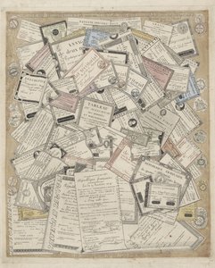 Frans papiergeld Moedas e outros papéis da República Francesa (título no objeto) de Joseph Hunin