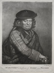 Alexander Jonston no personagem de Gibby em The Wonder, 1774. de Joseph I Saunders