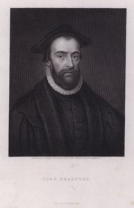 John Bradford, mártir protestante inglês (gravura)