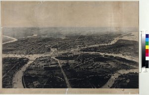 Panorama de São Petersburgo e da área circundante à vista da ave - Iosif Iosifovich Charlemagne (1824-1870). Aquatint, Segunda Metade do cen... Museu Estadual de História de São Petersburgo de Joseph Jossifovich Charlemagne