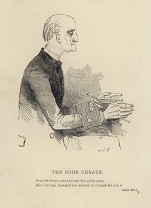 Kenny Meadows: The Poor Curate (gravura) de Joseph Kenny (after) Meadows