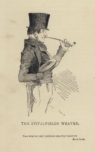 Kenny Meadows: The Spitalfields Weaver (gravura) de Joseph Kenny (after) Meadows