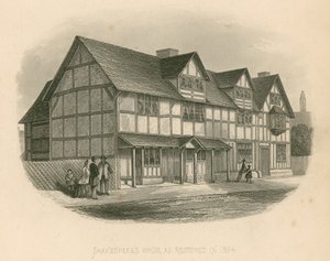 Casa de Shakespeare restaurada em 1864 de Joseph Kenny Meadows