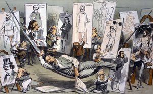 Sonho de um dia de verão de Joseph Ferdinand Keppler 1838-1894 de Joseph Keppler