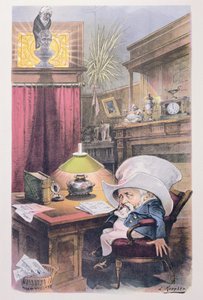 "O Corvo" (cor litho) de Joseph Keppler