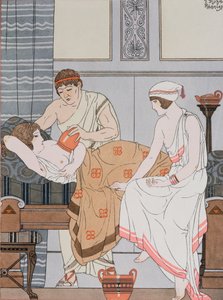 Cupping, ilustração de &39;The Complete Works of Hipócrates&39;, 1932 de Joseph Kuhn Regnier