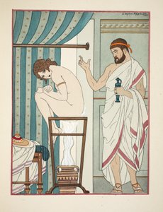 Terapia de fumigação, ilustração de &39;The Works of Hippocrates&39;, 1934