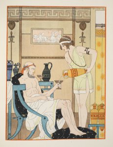 Hidratação para o frio, ilustração de "The Works of Hippocrates", 1934 de Joseph Kuhn Regnier