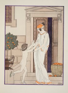 Alegria da infância, ilustração de &39;The Works of Hipócrates&39;, 1934 de Joseph Kuhn Regnier