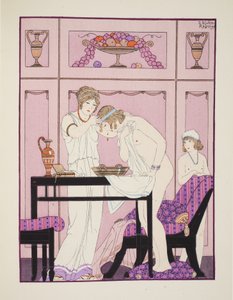 Nosebleed, ilustração de &39;The Works of Hipócrates&39;, 1934 de Joseph Kuhn Regnier